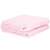 Springos Lovely blanket, pink, 160x200cm, extra soft, chevron pattern, folded