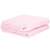 Springos Lovely blanket, pink, 160x200cm, extra soft, chevron pattern, folded