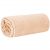 Rolled Springos peach plush blanket