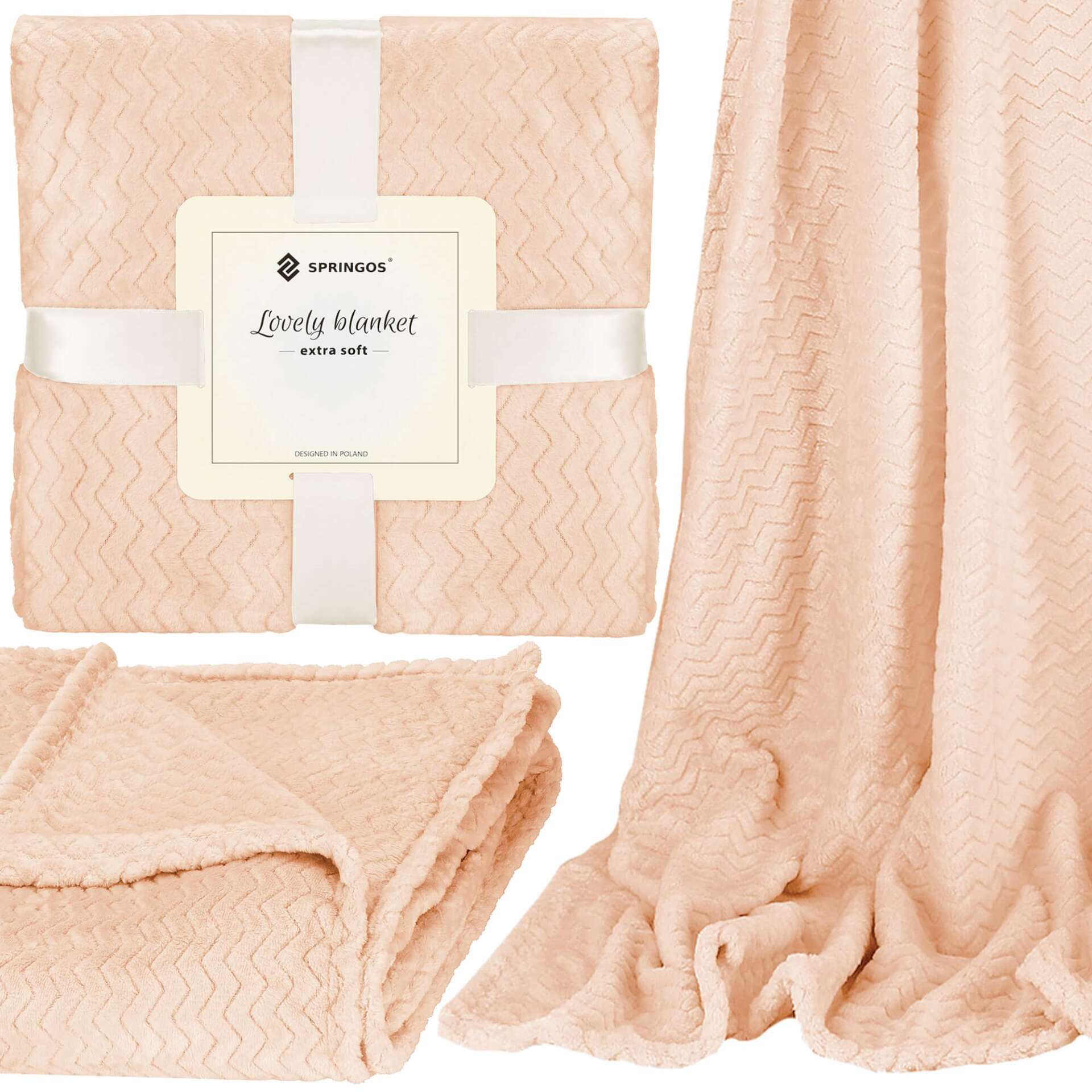 Springos meleg pléd, 130x180 cm - Barack