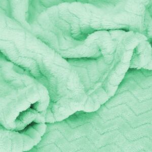 Springos Green Plush Blanket 130x180 cm, soft and cozy throw blanket - Bedding
