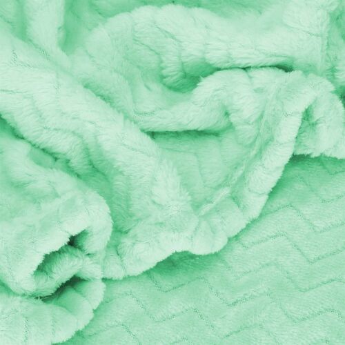 Springos Green Plush Blanket 130x180 cm, soft and cozy throw blanket