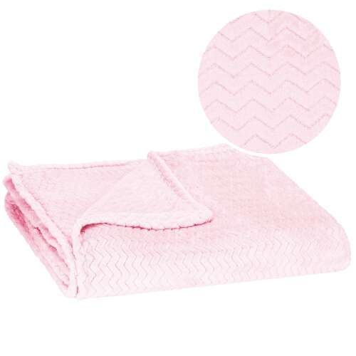 Springos pink blanket, 130x180cm, soft and cozy, perfect for cuddling