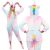 Springos Unicorn Kigurumi Pajama S size, front and back view