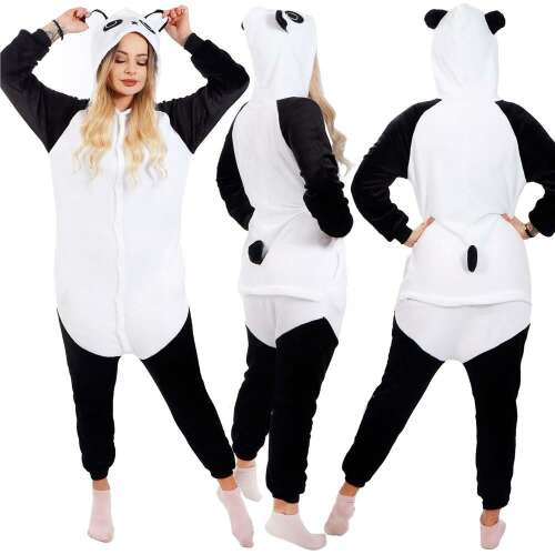 Springos Panda Kigurumi pidžama, pogled sprijeda, sa strane i straga