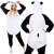 Springos kigurumi onesie panda, crno-bijela, pidžama za cijelo tijelo, veličina za odrasle