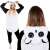 Springos kigurumi onesie панда, детайл на качулката с уши и лице на панда