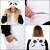 Springos Panda Kigurumi Onesie, czarno-biały, rozmiar dla dorosłych, szczegóły
