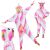 Springos Kigurumi Schlafanzug #pink-blue 99358603