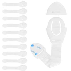 Springos locker and drawer lock 10 pieces #white