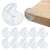 Springos clear corner protector on table, 10 pack