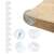 Springos clear corner protectors on table, 10 pack