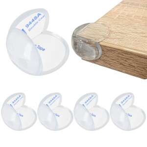 Springos clear silicone furniture corner protectors, 4 pack - Home Safety