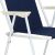 Close-up of Springos folding garden chair seat and armrest