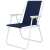 Springos folding chair, blue and white, garden chair, outdoor chair