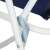 Springos folding chair, blue and white, garden chair, outdoor chair, frame detail