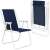 Springos folding chair, blue and white, garden chair, outdoor chair, folded