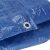 Close-up of Springos blue tarp grommet