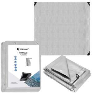 Springos Takaróponyva 4x4m #szürke