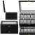 Black watch box with glass top and drawer for 20 watches, Springos