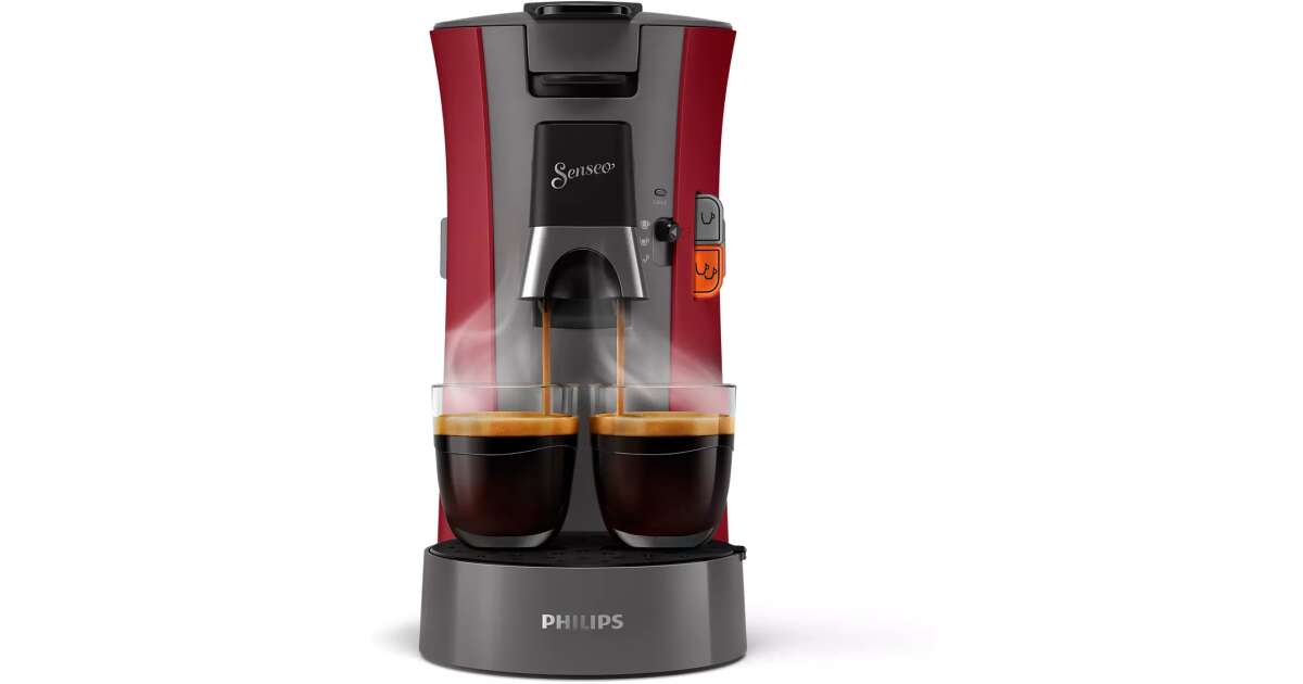 Philips CSA230/91 Senseo Select Pad Coffee Maker, 1450W, Red