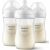 Three Philips Avent Natural Response 260ml Baby Bottles