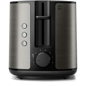 Philips Viva Collection HD2651/80 2-Scheiben-Toaster, Edelstahl, Schwarz - Toaster und Standmixer