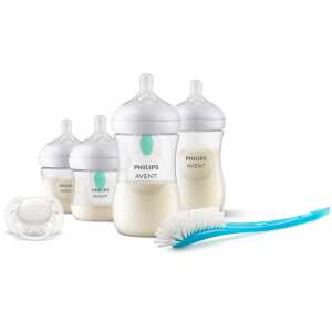 Подаръчен комплект Philips Avent Natural Response за новородени с 4 бутилки, биберон, четка за бутилки и вентилационни отвори AirFree - Бутилка