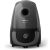 Prednji pogled na usisavač s vrećicom Philips PowerGo FC8244/09, sivi