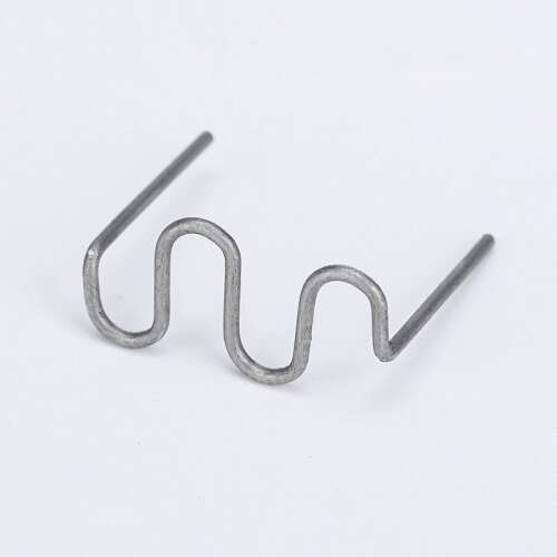 Műanyag javításhoz való fém kapcsok, 100 darab, hullámos, 0,8mm