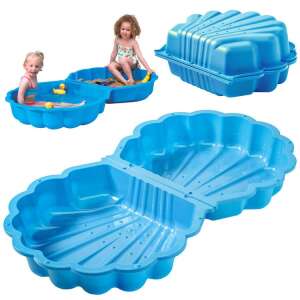 Forma muszli piaskownica - niebieska