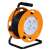 Orange 25 meter extension cord reel with 4 grounded outlets