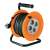 Orange 25 meter extension cord reel with 4 grounded outlets