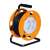 Orange 25 meter extension cord reel with 4 grounded outlets