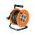Orange 25 meter extension cord reel with 4 grounded outlets