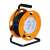 Orange 25 meter extension cord reel with 4 grounded outlets