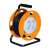 Orange 25 meter extension cord reel with 4 grounded outlets