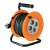 Orange 25 meter extension cord reel with 4 grounded outlets