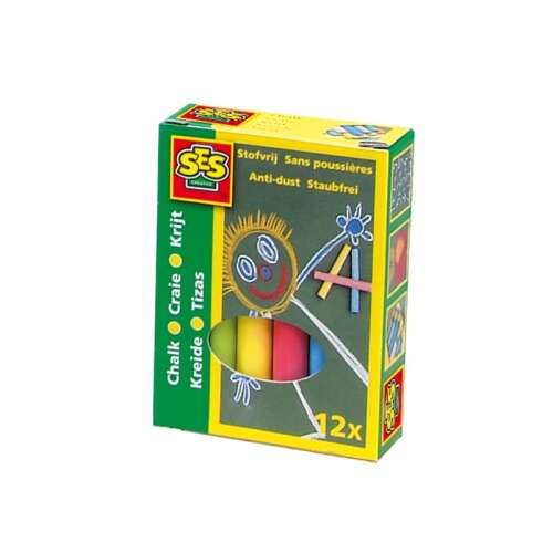 SES ploščane kredice set od 12 komada - u boji 93307437