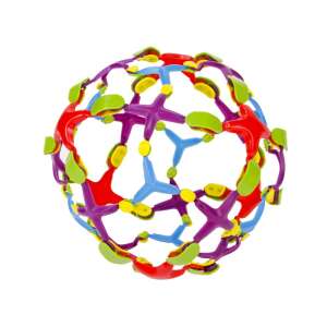 Colorful magic ball toy, 13 cm, expands and contracts when thrown - Magnetic building game