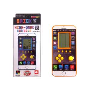 Brick 6 High-Grad Console prenosná hra, 9999 v 1, Tetris, hra s kockami, retro hra, klasická hra, prenosná konzola, prenosná hra, hra pre deti - Hračky pre rozvoj školákov