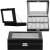 Springos Black 10-Slot Watch Box Organizer, various views