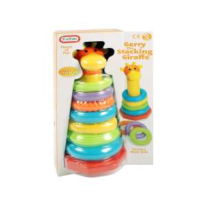 Zsiráf montessori karika toronyépítő