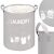 Springos Storage Basket 55l #grey-white 51932174