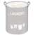 Springos 55l laundry basket in grey and white with clothesline design