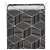 Springos 35L black and white geometric storage basket with handles