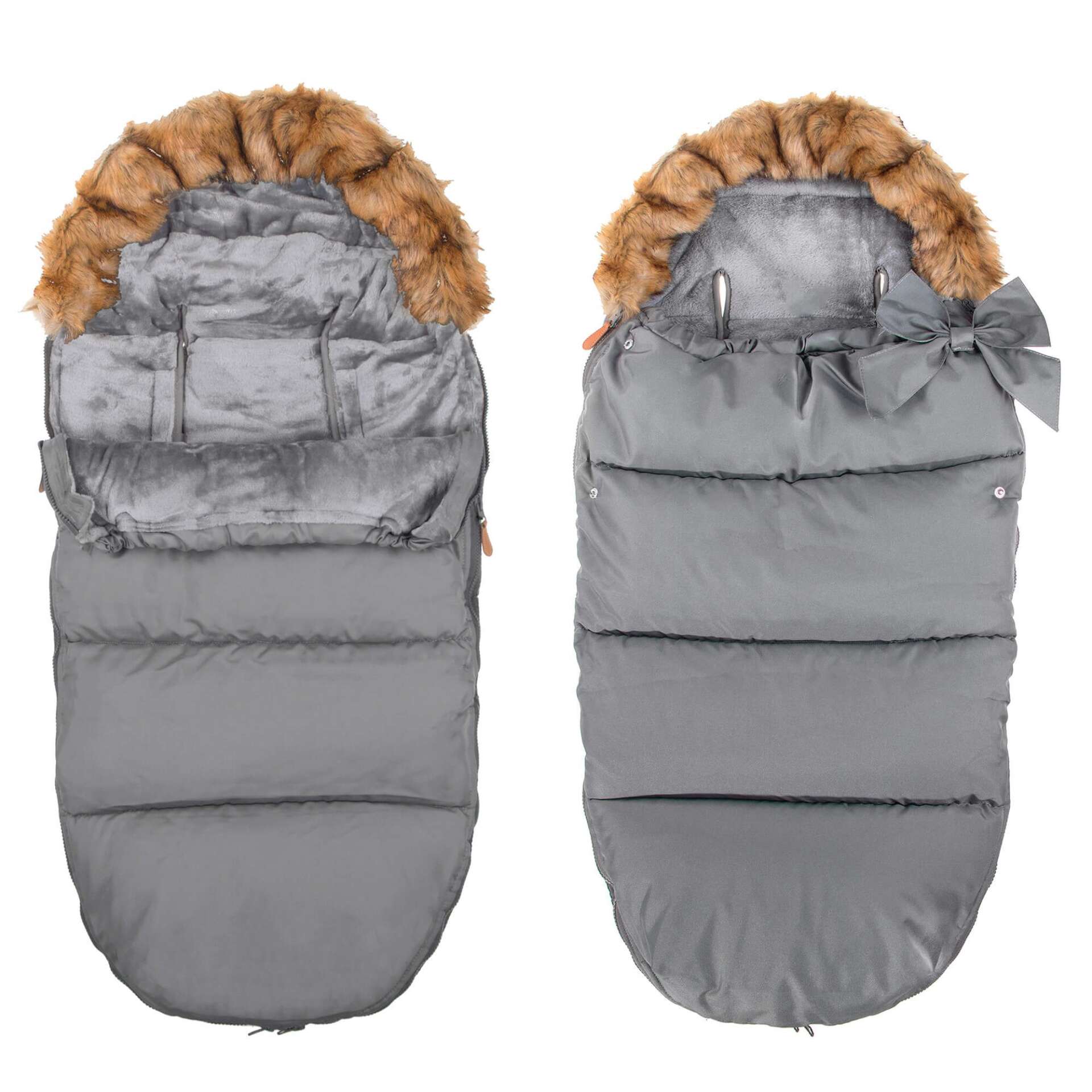 Springos Baby-Netztasche #grau