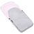 Springos waterproof baby footmuff grey and pink, angled view