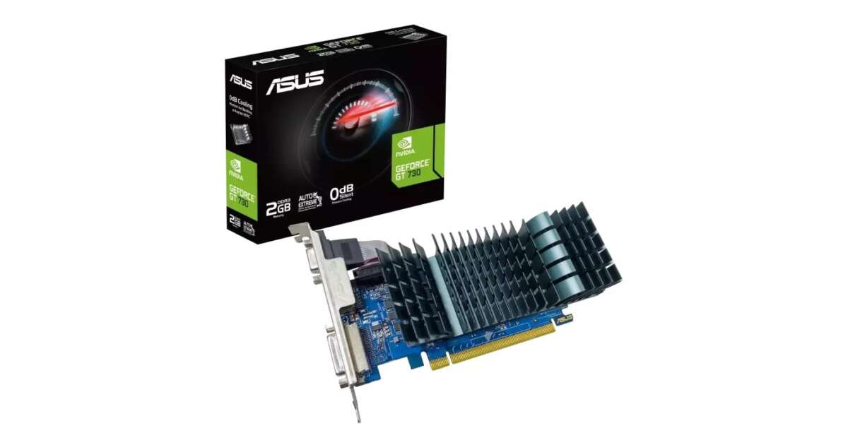 ASUS GeForce GT 730 2GB DDR3 EVO videokártya (GT730-SL-2GD3-BRK-EVO ...