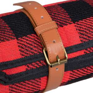 Springos Piknik takaró 200 x 150 cm #fekete-piros